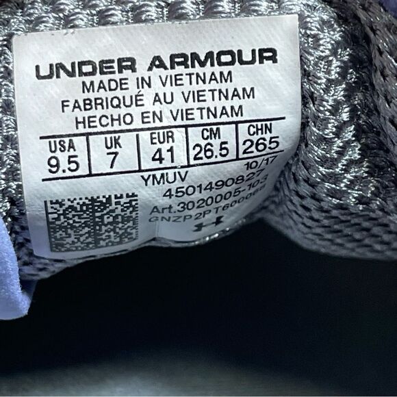 Under Armour Women Size 9.5 Charged I Will Run Fast blue Lace Up Running Shoes - Picture 8 of 8